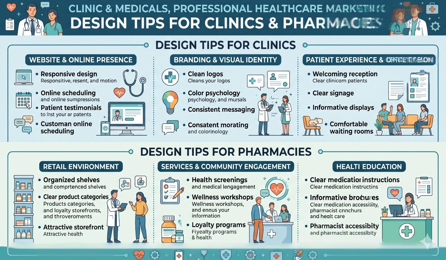 Clinic & Medicals,Professional Healthcare Marketing: Design Tips for Clinics & Pharmacies