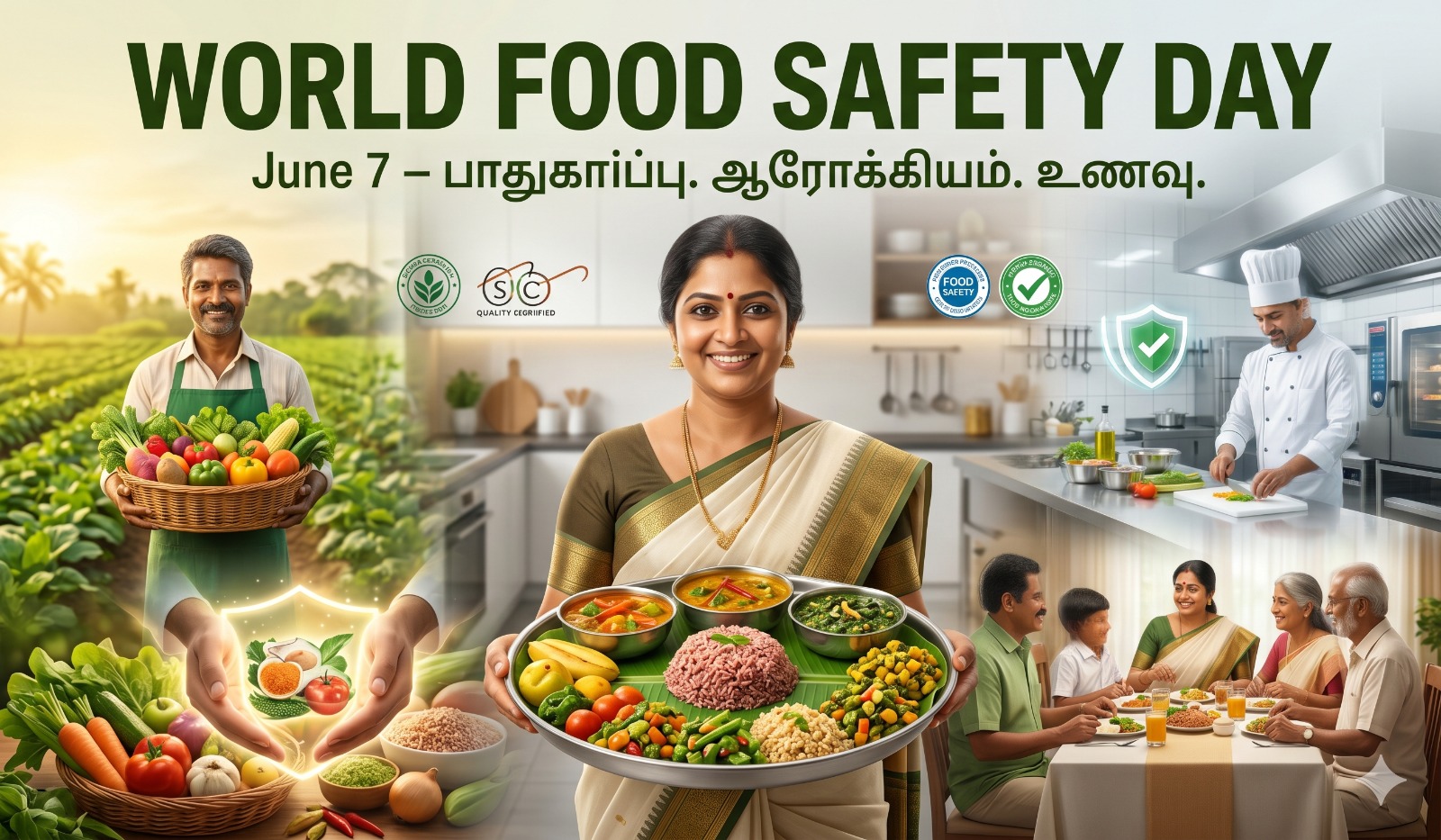 Special poster for World Food Safety Day 2026 உணவு பாதுகாப்பே உயிர் பாதுகாப்பு tnposter download