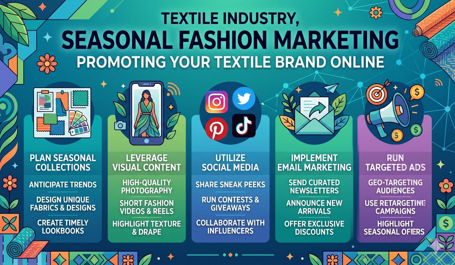 Textile Industry,Seasonal Fashion Marketing: Promoting Your Textile Brand Online in tnposter app