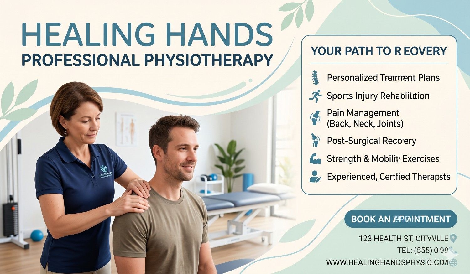 Grow your Physiotherapy,Healing Hands Professional Marketing for Physiotherapy Clinics tamil posters